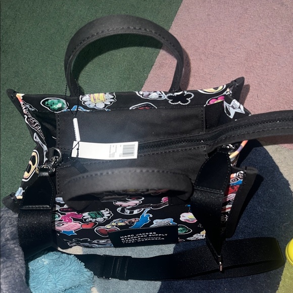 Marc Jacobs Black Tote with Colorful Sticker-Print Spring 2026 - Picture 7 of 7